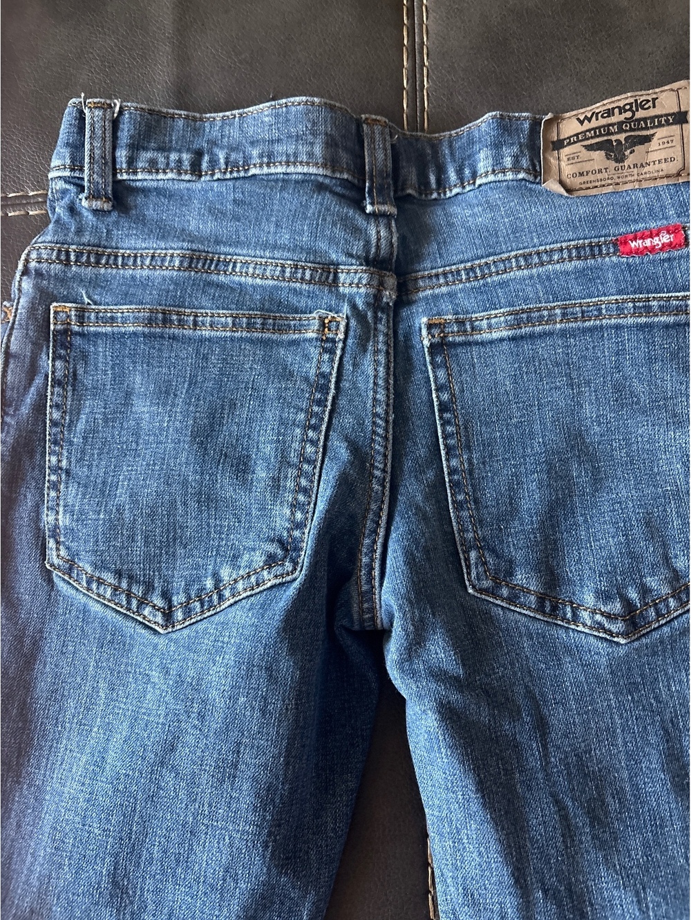 Boys wranglers jeans sz 10R adjust waist